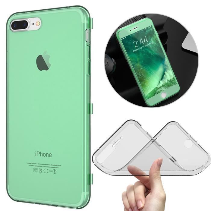 coque iphone 7 silicone vert