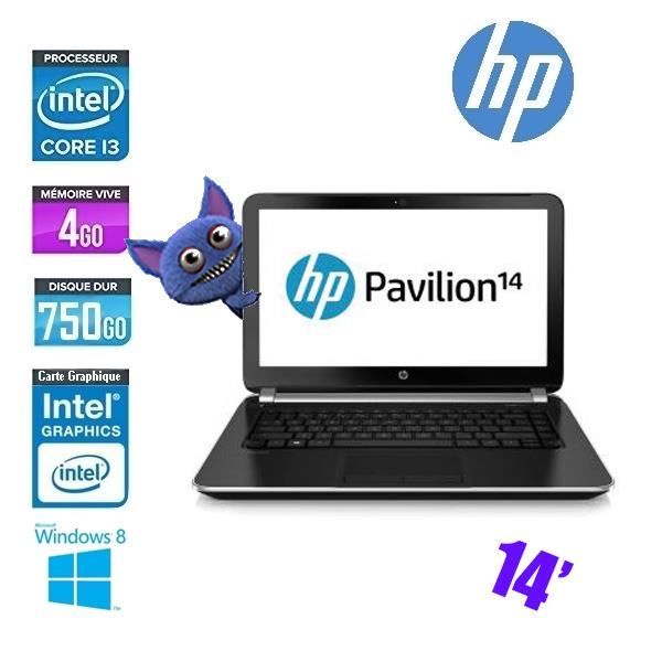Top achat PC Portable HP PAVILION 14-N200SF CORE I3 4005U 4GO 750GO pas cher