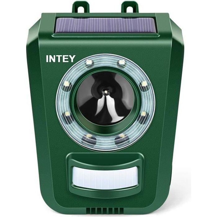 INTEY Répulsif Chat Ultrason Solaire Répulsif Chat Exterieur