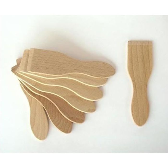 8 x 65mm Multicolore GLOREX Lot de spatules en bois