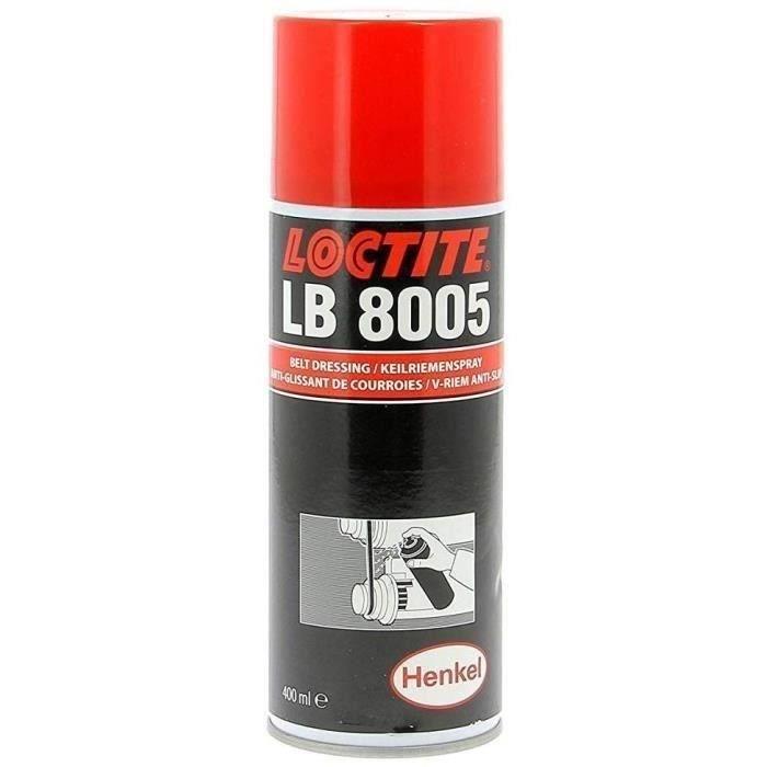 Antipatinage anti glissant courroie loctite 8005 400ml