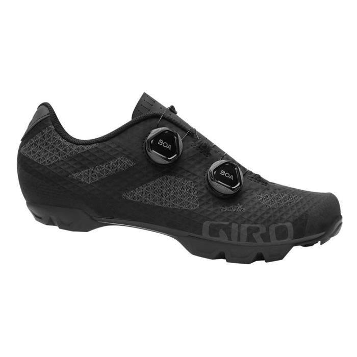 Chaussures de Cyclisme Homme Giro Secteur - Black Dark Shadow - Vélo sur route - Respirant - Terrain Sec