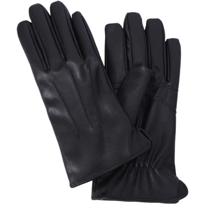 Gants Cuir Femme Hiver - Nappa Italien, écran Tactile Complet, Doublure Cachemire - 8