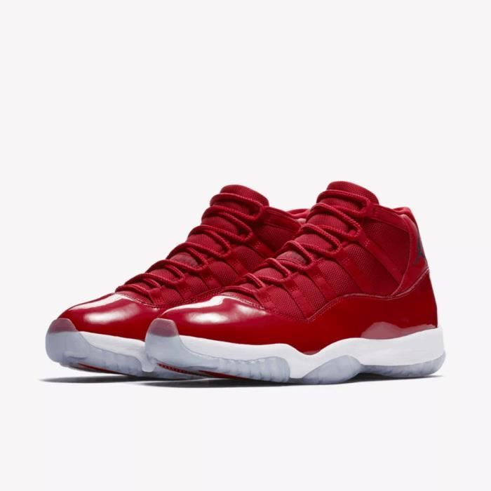 jordan 11 femme rouge