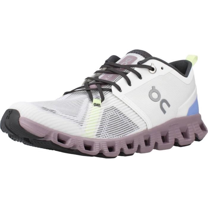 Basket Running ON RUNNING 132713 Blanc Femme Gomme Synthetique Textile Blanc Cdiscount Chaussures