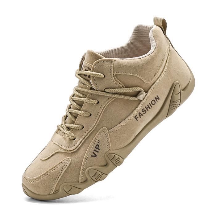 Baskets Homme Léger Casual Respirante Confortable Antidérapantes - AIEVIS - Cuir - Lacets