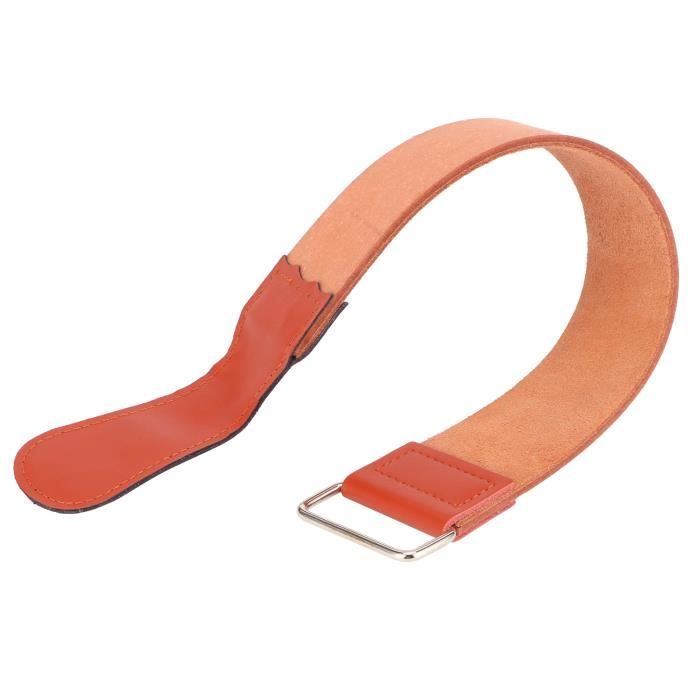 Kit Rasage Voyage Cuir Et Rasoir Droit HARYALI - Affûtage Cuir Double Face - Neuf Avec Accessoires