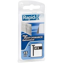 Clous galvanisés RAPID N°825 mm Fil fin Pack de 200