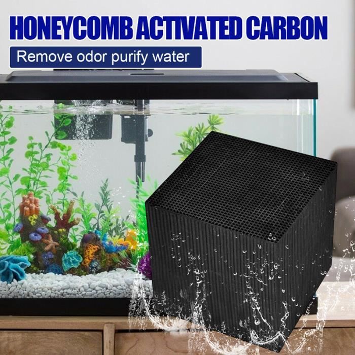 Activer le charbon EcoAquarium Purificateur d'eau Cubes Fish Tank Hole