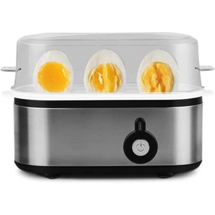 Poêle à œufs électrique Antiadhésive Blanche 800W - Parfaite Pour Omelettes Et œufs Au Plat