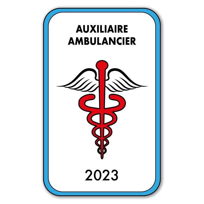 Autocollant Sticker - Vignette Caducée 2023 pour Pare Brise en Vitrophanie  - V3 Auxiliaire Ambulancier - Cdiscount Auto