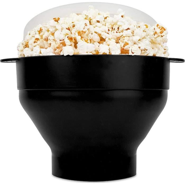 Bol à Pop-corn Silicone Micro-ondes Fousenuk - Réutilisable, Pliable Et Sans Huile - Parfait Pour Cinéma Maison