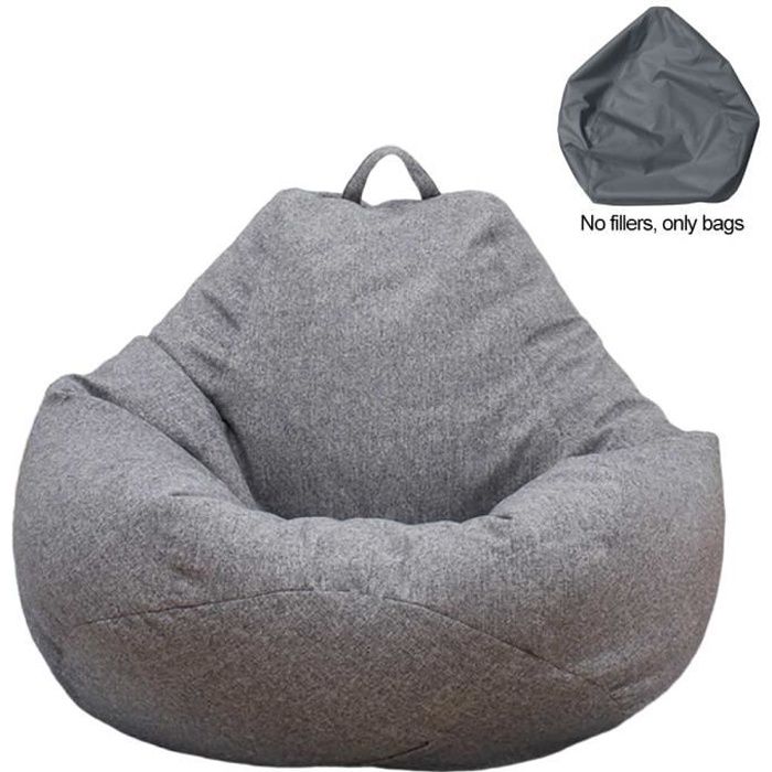 Pouf poire gris