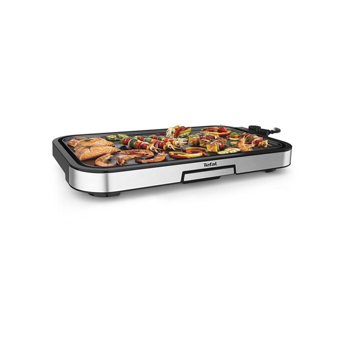 TEFAL CB631D10 Giant Plancha, 2300 W, 12 personnes, Grande surface, Revêtement antiadhésif, Thermostat réglable, Cuisson saine