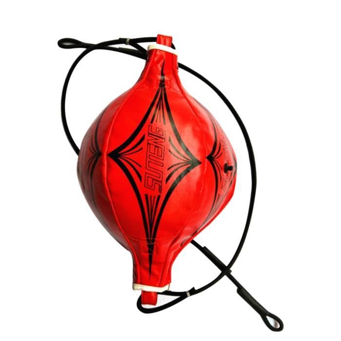 Sac De Vitesse (Speed Bag) Double Extrémité Premium - Vert - 9cm - PU - Pour Entraînement Boxe, MMA, Dodgeball