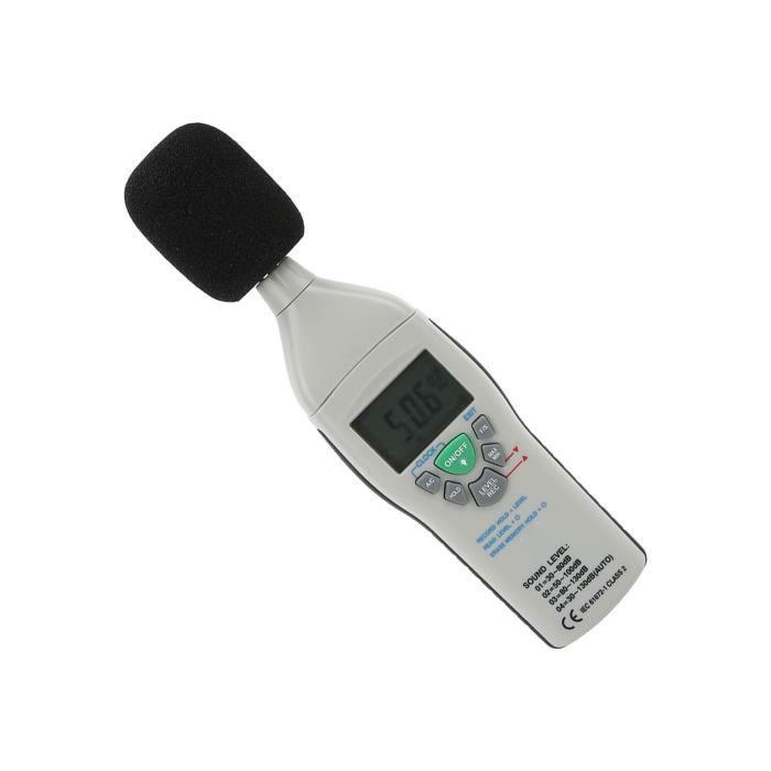 Sonomètre Numérique Portable - Mesure Du Bruit 30 à 130 DB - Appareil DB Mètre Audio