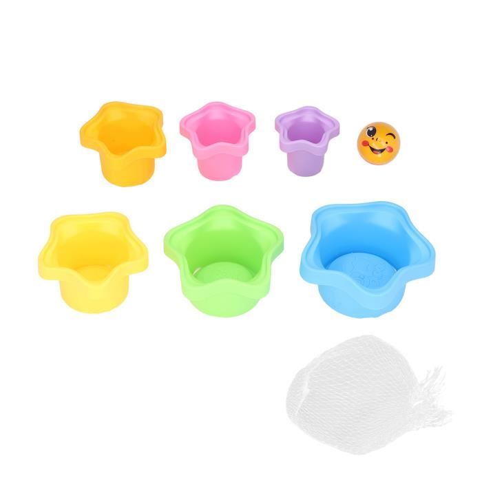 Zerodis Jouets à empiler Zerodis Gobelets empilables Jouets Empilables pour bébé, 6pcs Tasses Zerodis Jouets à empiler Zerodis Gobelets empilables Jouets Empilables pour bébé, 6pcs Tasses