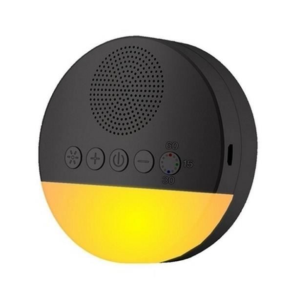 Enceinte à bruits blancs et mélodies avec veilleuse - Tokaî - Noir