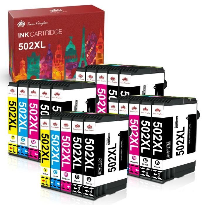 D&C 5x cartucce compatibili con Epson 502 XL per Epson Expression Home XP-5100 Series XP-5105 XP
