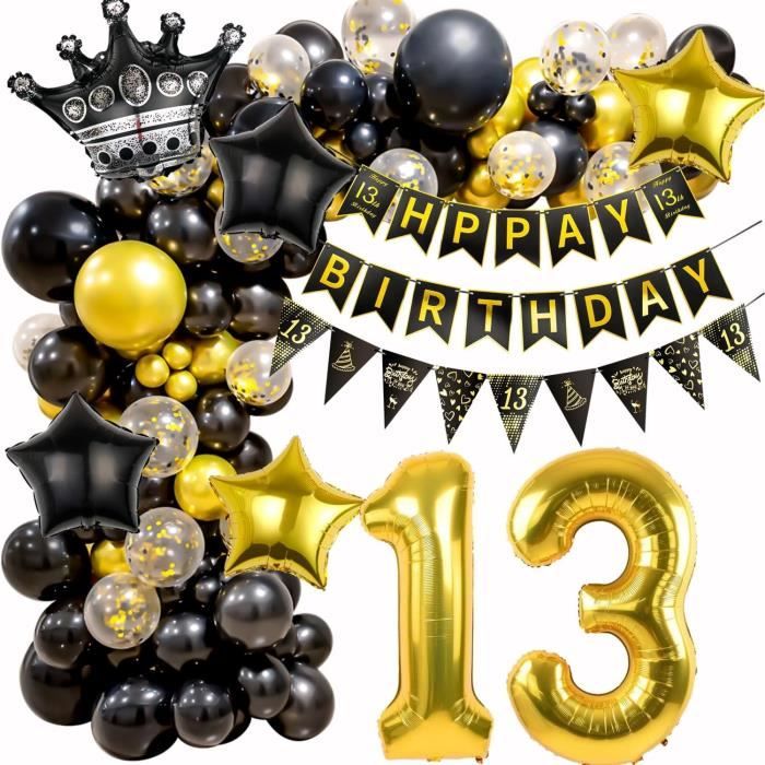 Decoration Anniversaire 13 Ans Fille Garcon, 13 Ans Arche Ballon