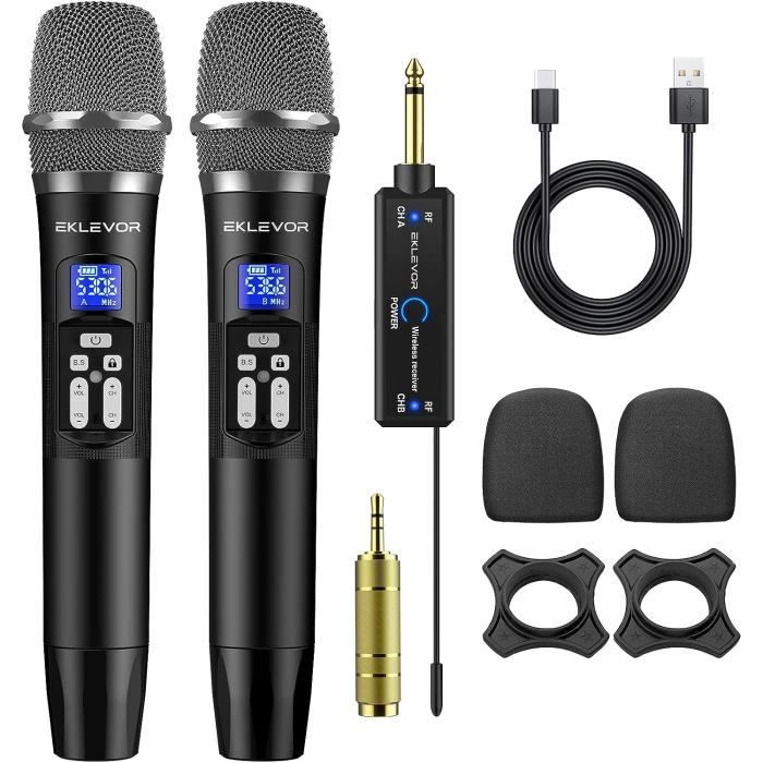 Audibax Missouri 2500-1 - Système de Microphones sans Fil VHF à Deux