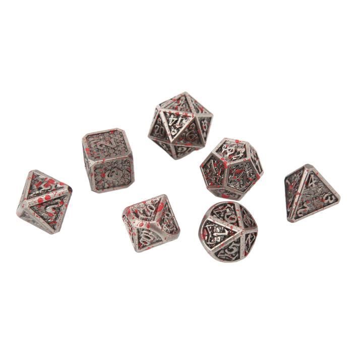 Jeu de dés polyédriques en métal SALUTUYA - Bronze brillant - Roulement