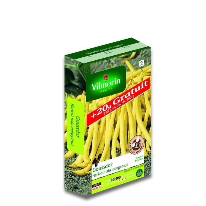 Comparer les prix de Graines de Haricot nain beurre GOUSSDOR +20g gratuit-