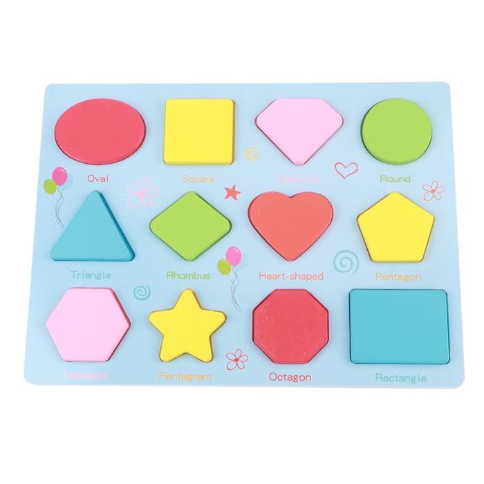 Voamuw Puzzle En Bois Enfant – 3 Pièces Alphabet, Chiffres Et Formes, Montessori éducatif Dès 3 Ans