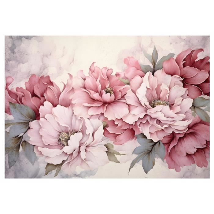 Rouleau Papier Peint Intissé Rose Moderne – 10,05m X 0,53m, Marburg