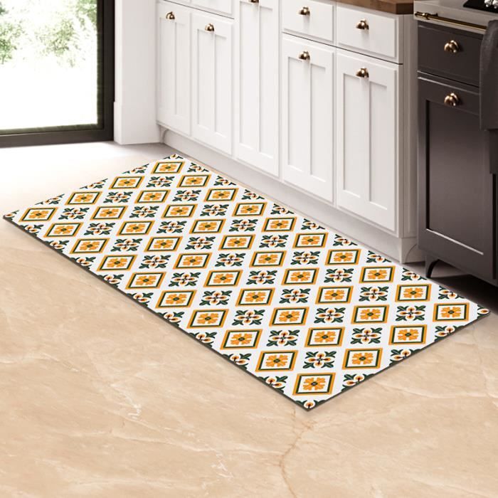 Tapis De Cuisine Lavable – 60x180cm – Anti-dérapant – Absorbant – Motif Moderne