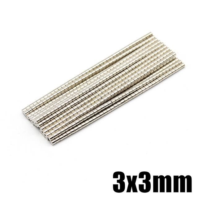 Lot D'aimants Néodyme Disques Ronds 6mm X 1mm - Puissants, Argentés, Générique