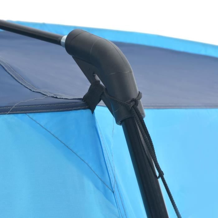 Zerodis Tente de piscine Tissu 660x580x250 cm Bleu RE388