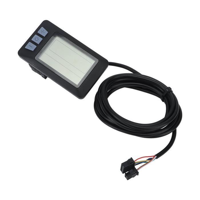 M6T COMPTEUR D'AFFICHAGE LCD pour VéLo éLectrique 24V 36V 48V 60V ÉCran
