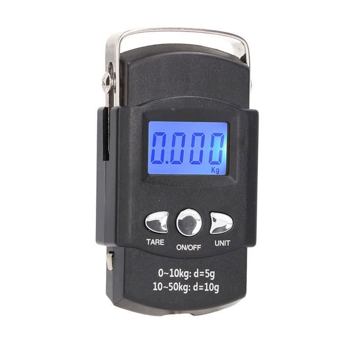 Mini lcd échelle électronique numérique portable 10 à 45 kg 10g pour les bagages de pêche wh