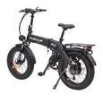 Vélo électrique pliable BAOLUJIE D7 750W - 48V12ah - Fourches avec amortisseurs -Pneus tout-terrain de 20 pouces -Shimano 7-1