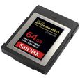 Carte SanDisk Extreme PRO CFexpress Type B - SANDISK - 64 Go - Jusqu'à 1 700 Mo/s - Pour vidéos en 4K RAW-1