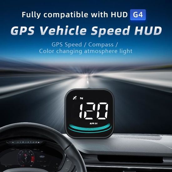 ATH G4 - Ordinateur de bord numérique intelligent HUD pour voiture, Affichage  tête haute, Compteur de vitesse - Cdiscount Auto