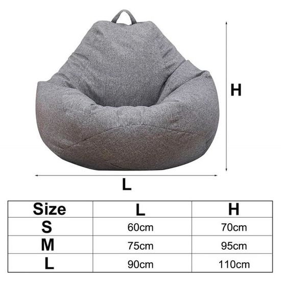 Chaise Étui pour Enfant Animal Motif - Sacs de Haricots Intérieur ou