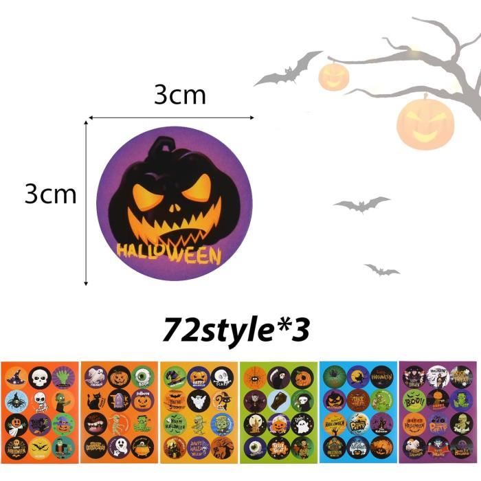 Autocollants Vintage Gibson Halloween Scratch & Sniff – Neufs