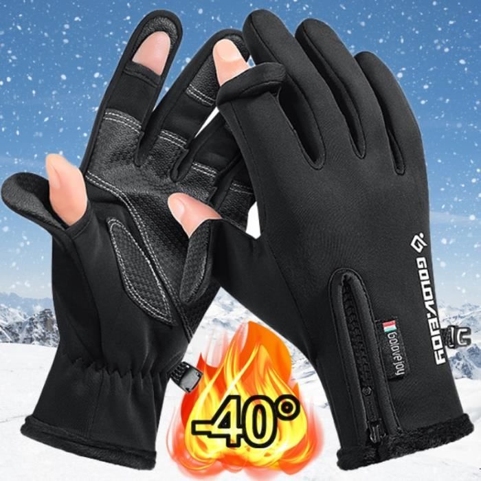 Gants chauffants électriques hiver Gants thermiques USB écran tactile cuir  imperméable noir pour Femmes Hommes Ski Cyclisme - Cdiscount Auto