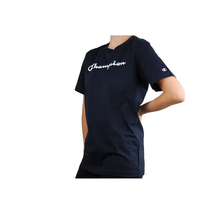 T shirt champion bleu on sale marine