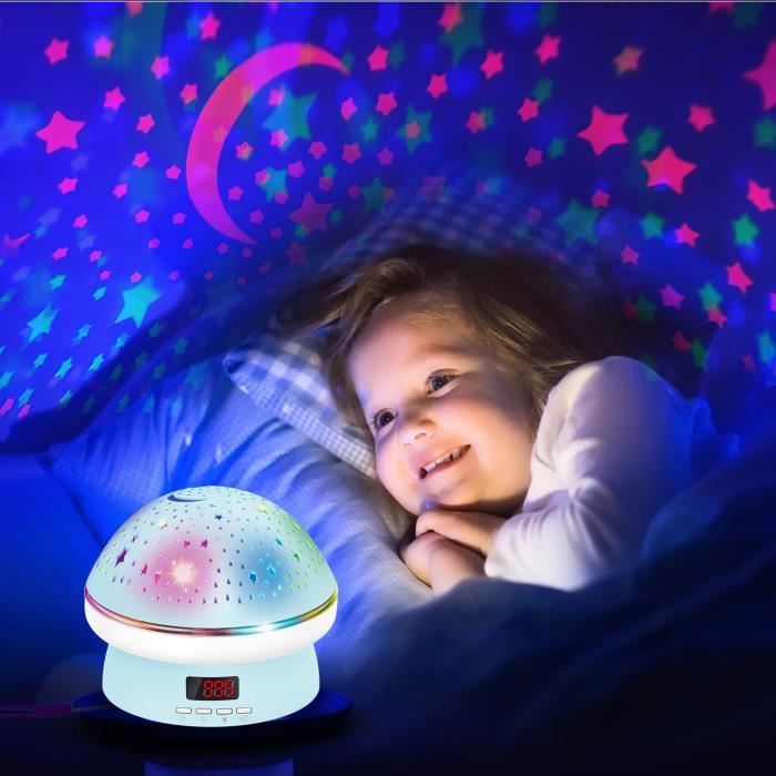Veilleuse pour enfants, projection d'étoile, lampe de projection