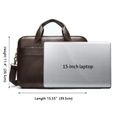 Porte-documents,MVA – mallette en cuir véritable pour homme, sac de bureau, sacoche pour ordinateur portable, 15  - Type 2099Black-2