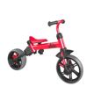YVOLUTION Tricycle-draisienne évolutive Yvelo Flippa - Rouge-2