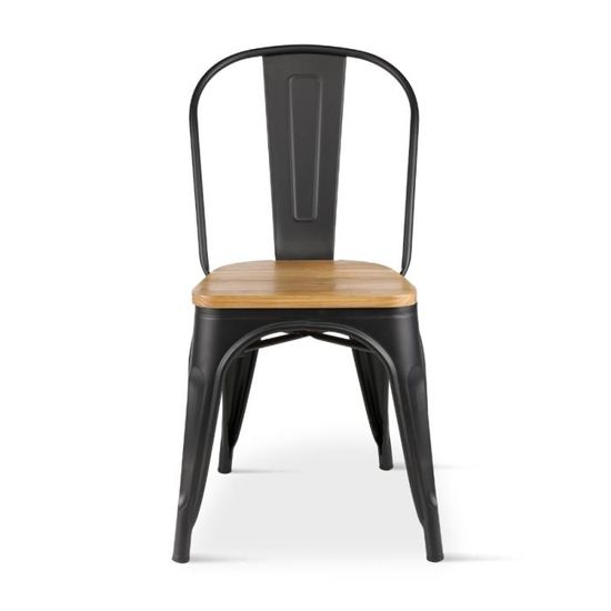 Chaises Noires En Velours Rembourré Kosmi - Lot De 2 Avec Pieds Métal