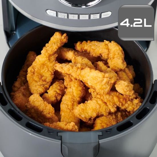 Friteuse sans huile Tefal Ultra Fry EY111B15 - 4.2 Litres, 2000W, Jusqu'à  200°C, compatible lave-vaisselle (+ 5€ en RP - Carrefour) –