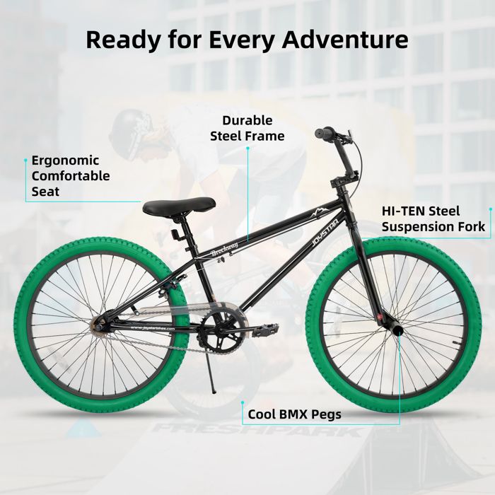 Vélo BMX Freestyle -JOYSTAR- 24”vélo enfant Pour garçons, filles