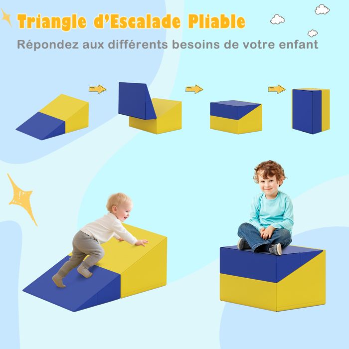 Kit d'Escalade Doux,5 Pièces,Modules de Motricité /Blocs de Construction en Mousse - Jouet Kit d'Escalade Doux,5 Pièces,Modules de Motricité /Blocs de Construction en Mousse - Jouet