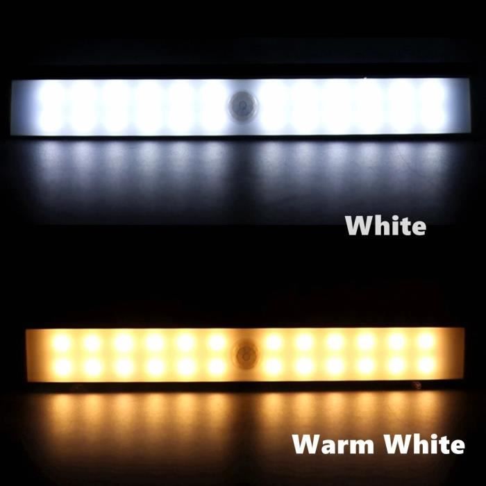 Veilleuse LED Colours Forks détecteur de mouvement blanc