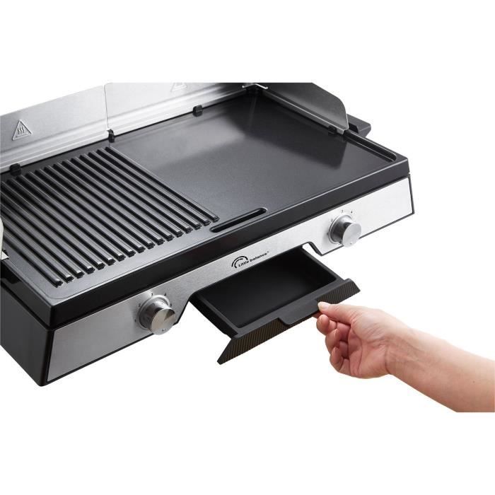 Little Balance Easy Plancha 2000 XL - Plancha Électrique 2000W Surface XXL 6-8 Personnes